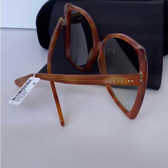 GucciHavana Brown/Green Fashion Women's Gg0471s-30006446003 Sunglasses - Picture 7 of 13